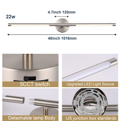 Bonlicht Saul LED Bathroom Light Fixture 12W