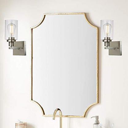 1 Light Wall Sconce Lighting Bathroom Light Fixtures Brushed Nickel Modern Vanity Lights Porch Light Fixtures Wall Mount