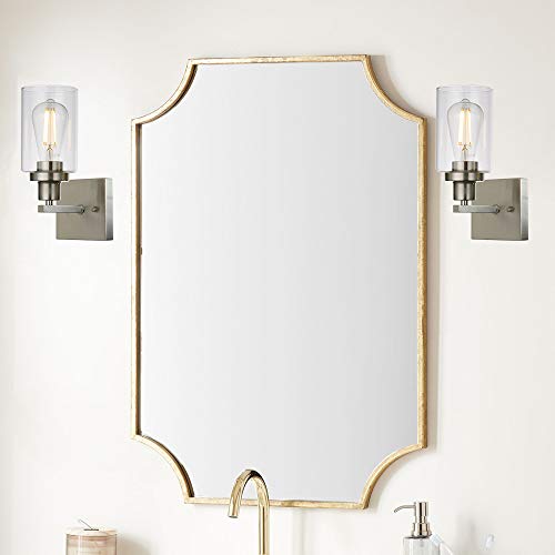 1 Light Wall Sconce Lighting Bathroom Light Fixtures Brushed Nickel Modern Vanity Lights Porch Light Fixtures Wall Mount